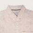 HAPPY BAY Pure linen life is rosy short sleeve shirt