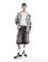 Фото #6 товара Aape By A Bathing Ape college cardigan in grey