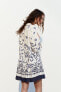 Фото #5 товара Мини-платье с принтом ZARA