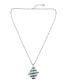ფოტო #1 პროდუქტის Blue Patina Kite Pendant Long Necklace