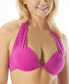 Фото #1 товара Coco Reef Womens Underwire Halter Bikini Top Swimsuit Purple Size 38 C 306461