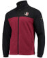 ფოტო #2 პროდუქტის Men's Black, Garnet Florida State Seminoles Flanker III Fleece Team Full-Zip Jacket