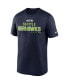 Фото #3 товара Men's College Navy Seattle Seahawks Legend Community Performance T-shirt
