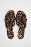 Animal print knotted sandals