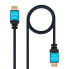 Фото #1 товара Кабель HDMI NANOCABLE 10.15.3701 V2.0 Черный/Синий 1 m 4K Ultra HD