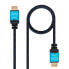 HDMI Cable NANOCABLE 10.15.3701 V2.0 Black/Blue 1 m 4K Ultra HD