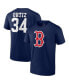 Фото #1 товара Men's David Ortiz Navy Boston Red Sox Logo Graphic T-shirt