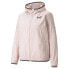 Фото #1 товара Puma Ess Graphics Full Zip Windbreaker Womens Pink Casual Athletic Outerwear 846