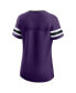 ფოტო #4 პროდუქტის Women's Purple Baltimore Ravens Original State Lace-Up T-shirt