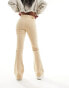 Pieces Peggy flared jeans in beige