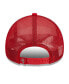 Фото #1 товара Men's White, Red Tampa Bay Buccaneers Stacked A-Frame Trucker 9FORTY Adjustable Hat