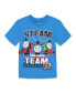 Фото #3 товара Boys Tank Engine Graphic T-Shirt and Shorts Outfit Set to