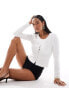 Фото #1 товара 4th & Reckless fluffy knit cardigan in white