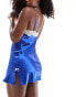 Boux Avenue Amelia satin chemise in cobalt blue