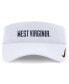 Men's and Women's White West Virginia Mountaineers 2024 Sideline Fit Ace Visor