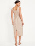 Фото #2 товара Sleeveless Square-Neck Midi Dress