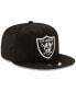 ფოტო #4 პროდუქტის Men's Las Vegas Raiders Basic 9FIFTY Adjustable Snapback Cap