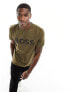 BOSS Orange Thinking1 logo tee in khaki