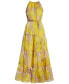 ფოტო #11 პროდუქტის Women's Sleeveless Halter Tiered Maxi Dress