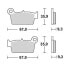 Фото #2 товара BRAKING 890SM1 Semi-Metallic Brake Pads