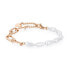 Charming bronze bracelet with pearls VWSB001RG