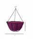 Hanging Basket with Jute Coco Liner, Lavender - 14in