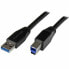 Фото #1 товара Кабель USB A — USB B Startech USB3SAB5M Чёрный