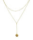 Фото #1 товара ADORNIA layered Y Disc Necklace