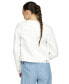 ფოტო #2 პროდუქტის Women's Frayed Denim Boyfriend Jacket