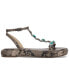 Фото #2 товара Eshily Bead Embellished Platform Sandals