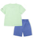 Фото #2 товара Toddler Boys Just Do It Graphic Dri-FIT T-Shirt & Tricot Shorts, 2 Piece Set