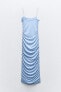 Polyamide draped dress