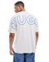 HUGO Blue nouveres relaxed fit t-shirt in grey