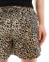 ASOS DESIGN short in leopard print