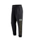 Фото #2 товара Men's Black Green Bay Packers Wordmark Logo Sweatpants