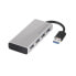 Фото #1 товара Club 3D CSV-1431 USB 3.0 Hub 4-Port mit Netzteil 3.0 Typ A> 4x 3.0