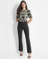 ფოტო #4 პროდუქტის Women's High-Rise Front-Seamed Side-Zip Trousers