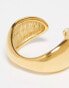 Topshop Paolo waterproof stainless steel open ring in gold tone