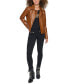 ფოტო #5 პროდუქტის Petite Faux-Leather Asymmetric Moto Coat, Created for Macy's