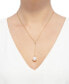 Фото #2 товара Honora Cultured Ming Pearl (13mm) & Diamond (1/10 ct. t.w.) 20" Lariat Necklace in 14k Gold