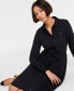 Women's Long-Sleeve Belted Shirtdress, Created for Macy's