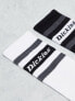 Dickies genola crew socks in white and black multi two pack