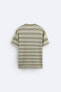 STRIPED JACQUARD KNIT T-SHIRT