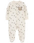 Фото #2 товара Baby Paw Print 2-Way Zip Cotton Sleep & Play NB