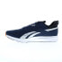 Reebok Runner 4 4E Mens Blue Wide Canvas Athletic Running Shoes