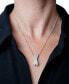 ფოტო #2 პროდუქტის Diamond Multi-Row Crossover 20" Pendant Necklace (1 ct. t.w.) in Sterling Silver, Created for Macy's