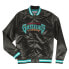 Фото #1 товара Mitchell & Ness Lightweight Satin Jacket Mens Black Casual Athletic Outerwear ST