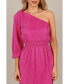 ფოტო #5 პროდუქტის Women's Pontee One Shoulder Pleated Midi Dress