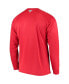 Men's Red Georgia Bulldogs Terminal Tackle Omni-Shade Raglan Long Sleeve T-shirt