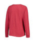 ფოტო #3 პროდუქტის Women's Cardinal, Gray USC Trojans Raglan Long Sleeve T-shirt and Shorts Sleep Set